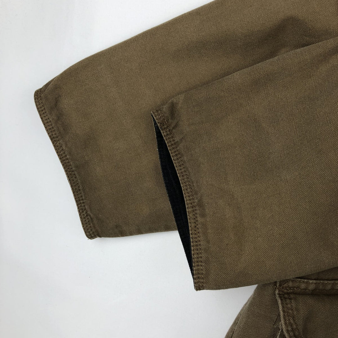 90'S J.Crew Vintage Hunting Jacket, Men's Size Small cotton Khaki type brown Vintage Second Hand