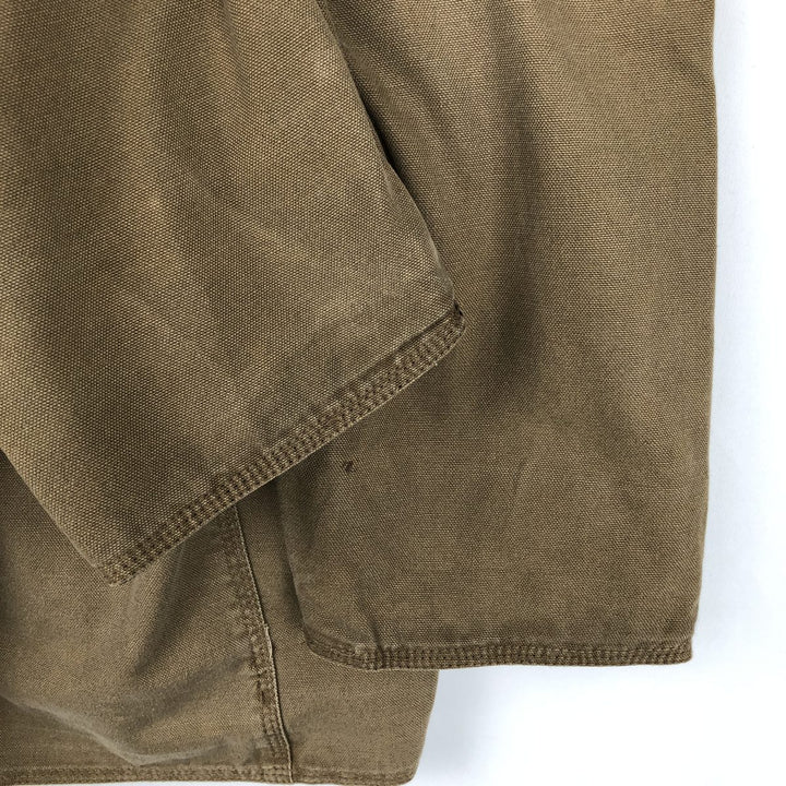 90'S J.Crew Vintage Hunting Jacket, Men's Size Small cotton Khaki type brown Vintage Second Hand