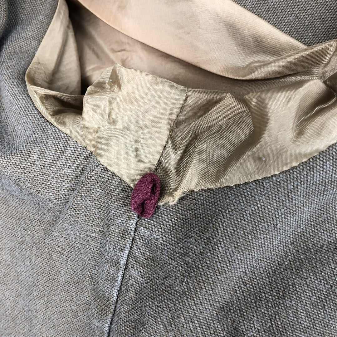 90'S J.Crew Vintage Hunting Jacket, Men's Size Small cotton Khaki type brown Vintage Second Hand
