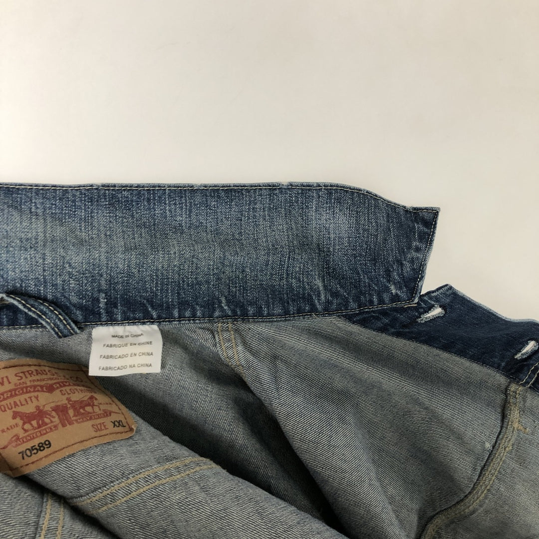 Levi's 70589 Denim Jacket (Men's XXL equivalent) cotton blue type Vintage Second Hand