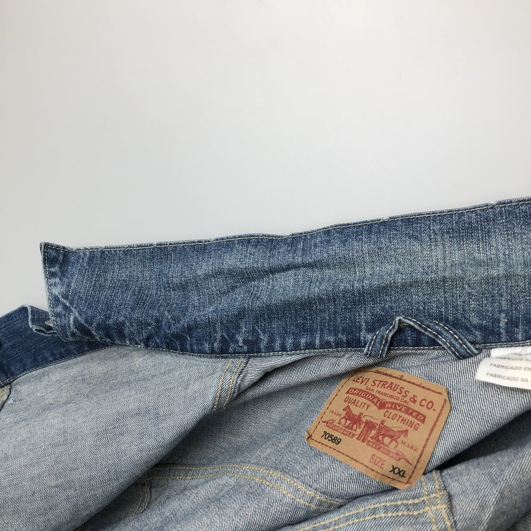 Levi's 70589 Denim Jacket (Men's XXL equivalent) cotton blue type Vintage Second Hand