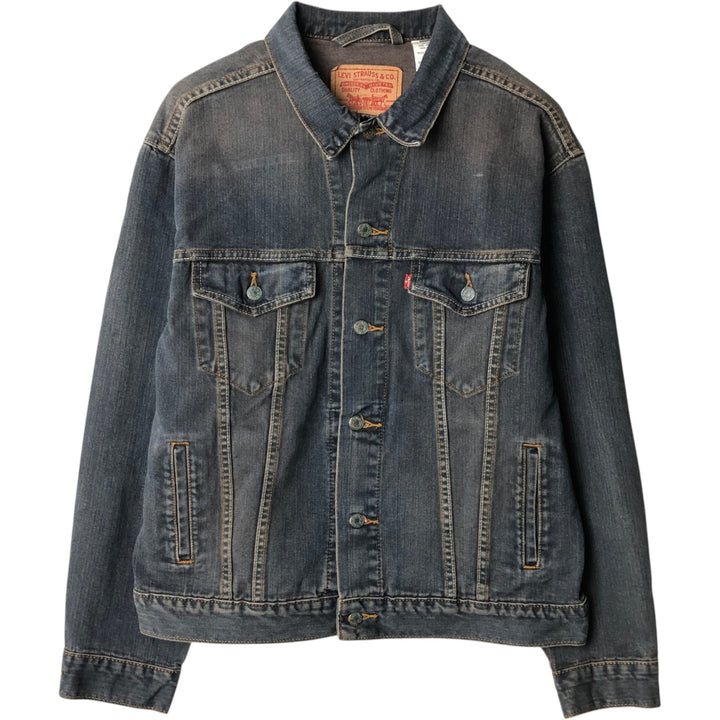 Levi's STANDARD TRUCKER denim jacket (men's size L equivalent) cotton navy blue type Vintage Second Hand