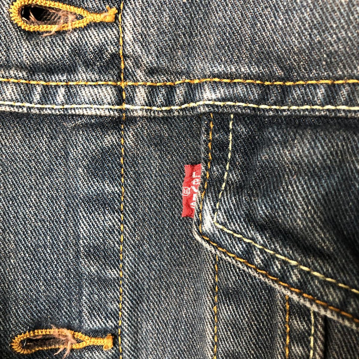 Levi's STANDARD TRUCKER denim jacket (men's size L equivalent) cotton navy blue type Vintage Second Hand