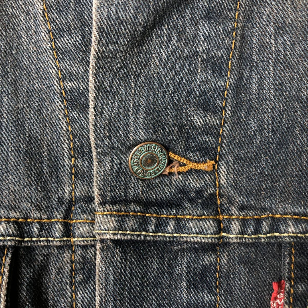 Levi's STANDARD TRUCKER denim jacket (men's size L equivalent) cotton navy blue type Vintage Second Hand