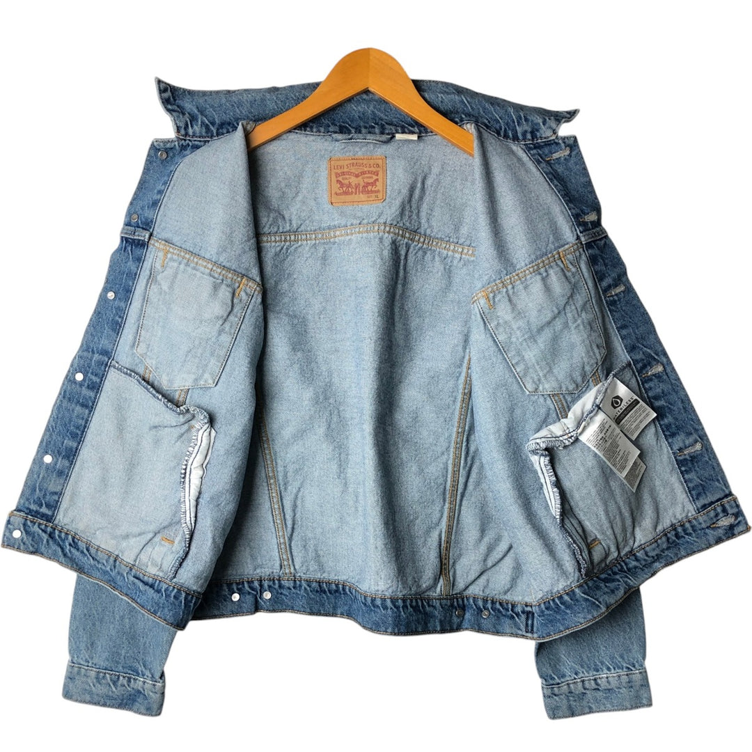 Levi's denim jacket, denim jacket, men's size XL cotton blue type Vintage Second Hand