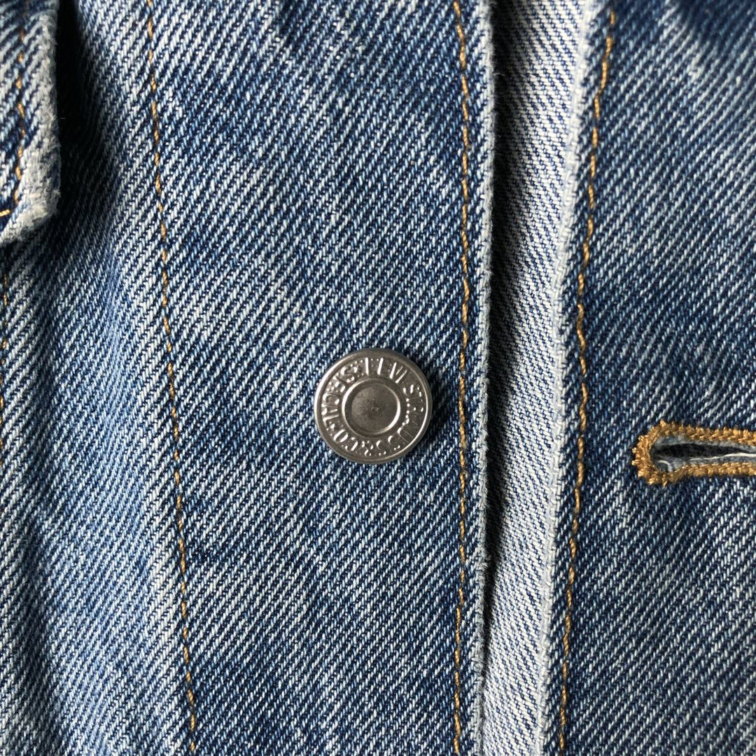 Levi's denim jacket, denim jacket, men's size XL cotton blue type Vintage Second Hand