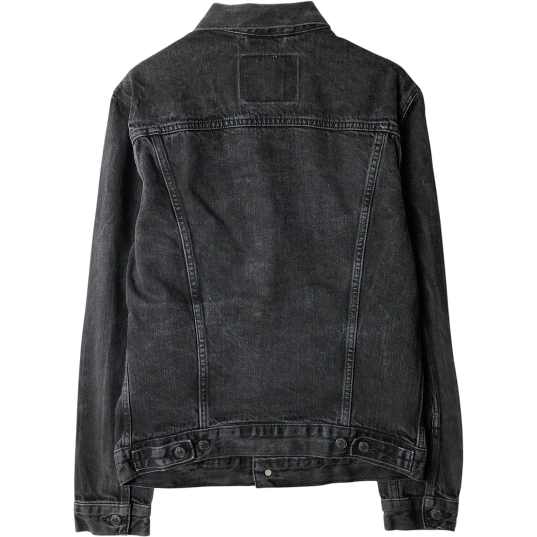 Levi's Black Denim Jacket, Jean Jacket, Men's M Size cotton black type Vintage Second Hand