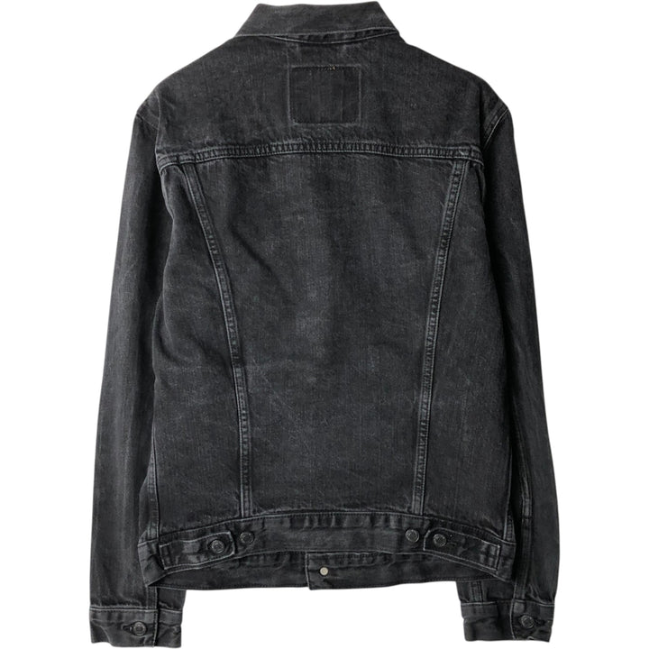 Levi's Black Denim Jacket, Jean Jacket, Men's M Size cotton black type Vintage Second Hand