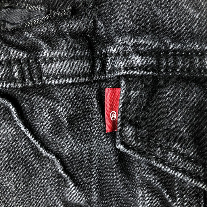 Levi's Black Denim Jacket, Jean Jacket, Men's M Size cotton black type Vintage Second Hand