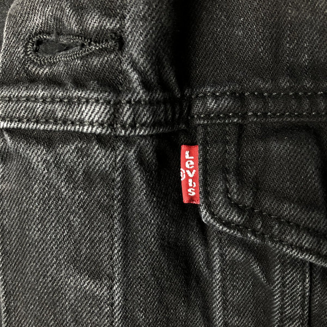 Levi's Black Denim Jacket (Men's Size XL) cotton black type Vintage Second Hand