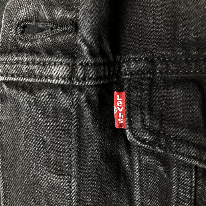 Levi's Black Denim Jacket (Men's Size XL) cotton black type Vintage Second Hand