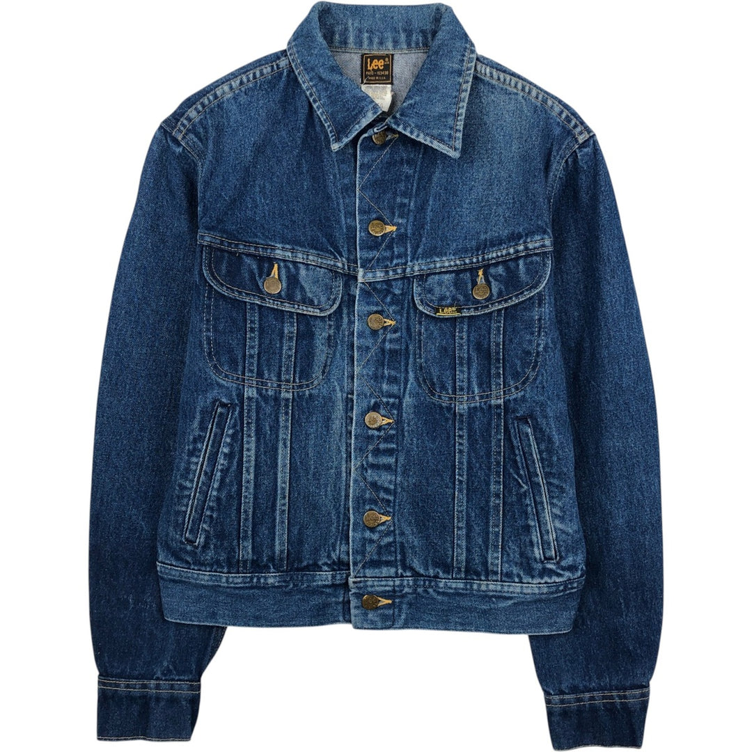 70s-80'S Lee Denim Jacket, Made in USA, Men's Size S (approx.), Vintage cotton blue type Vintage Second Hand