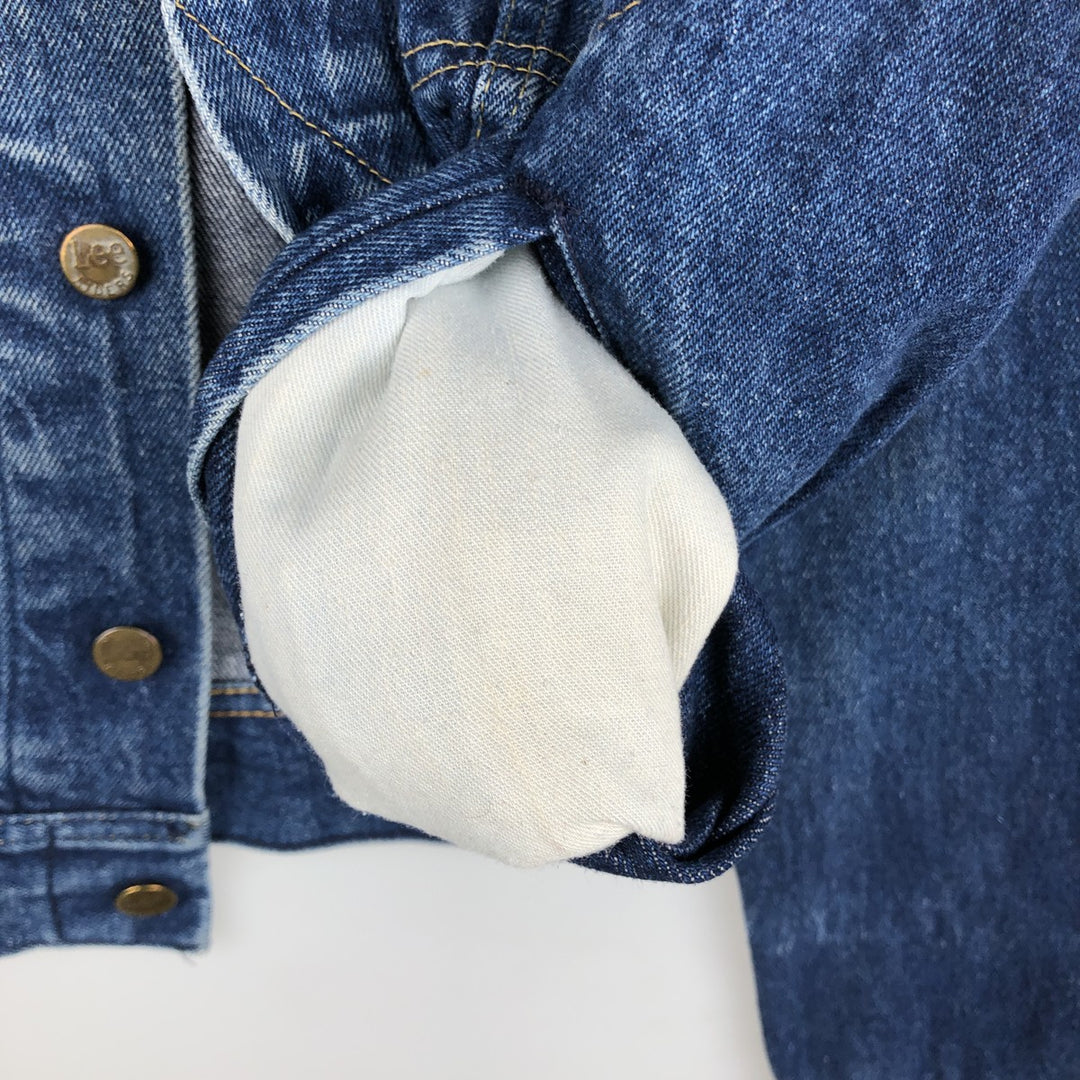 70s-80'S Lee Denim Jacket, Made in USA, Men's Size S (approx.), Vintage cotton blue type Vintage Second Hand