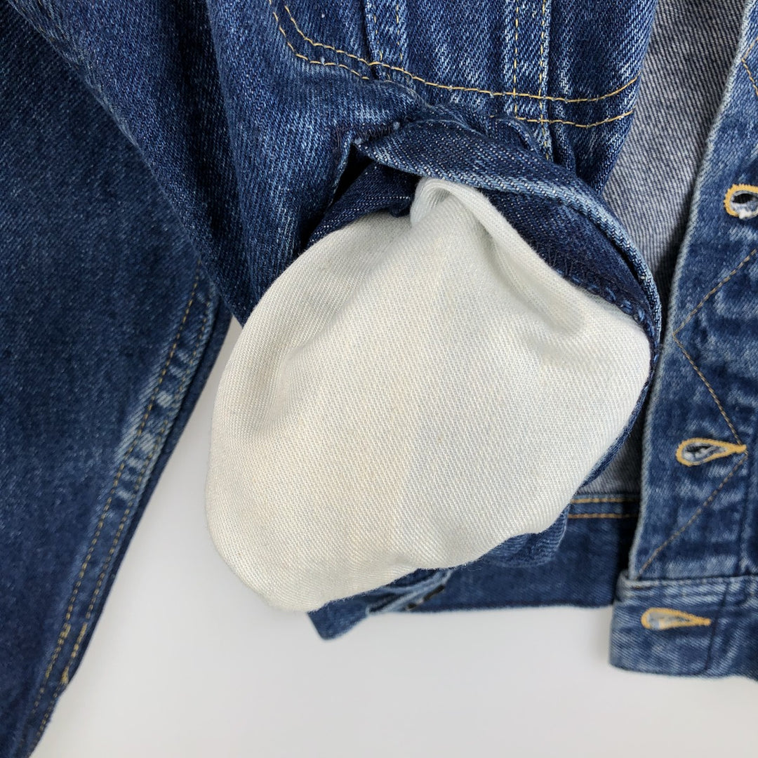 70s-80'S Lee Denim Jacket, Made in USA, Men's Size S (approx.), Vintage cotton blue type Vintage Second Hand