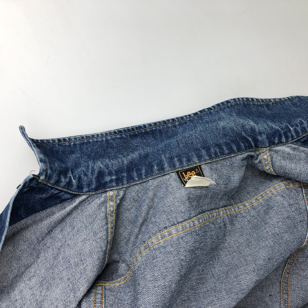 70s-80'S Lee Denim Jacket, Made in USA, Men's Size S (approx.), Vintage cotton blue type Vintage Second Hand