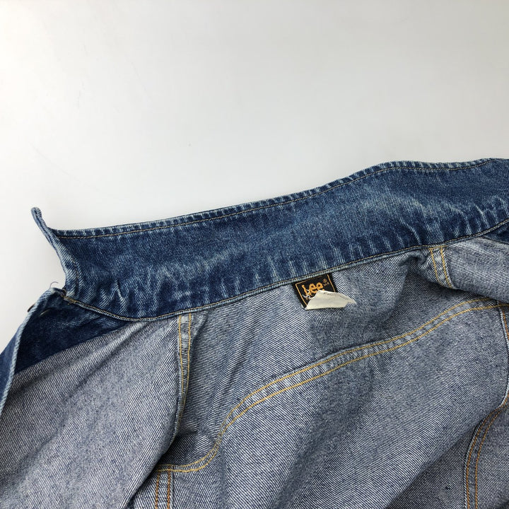 70s-80'S Lee Denim Jacket, Made in USA, Men's Size S (approx.), Vintage cotton blue type Vintage Second Hand
