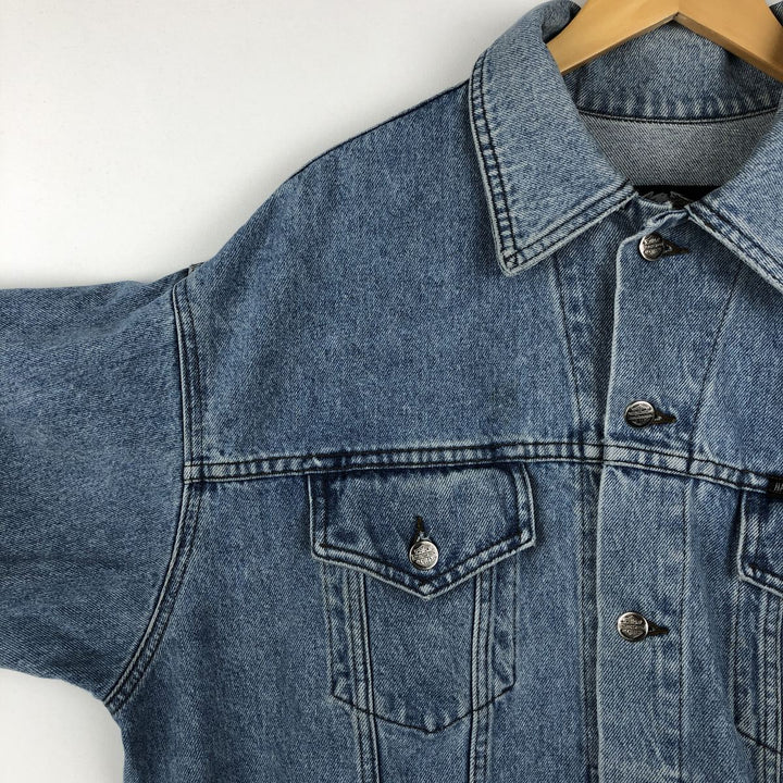 Harley-Davidson denim jacket with back logo, made in Canada, men's size M equivalent. cotton blue type Vintage Second Hand