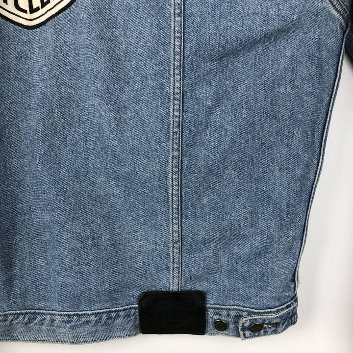 Harley-Davidson denim jacket with back logo, made in Canada, men's size M equivalent. cotton blue type Vintage Second Hand