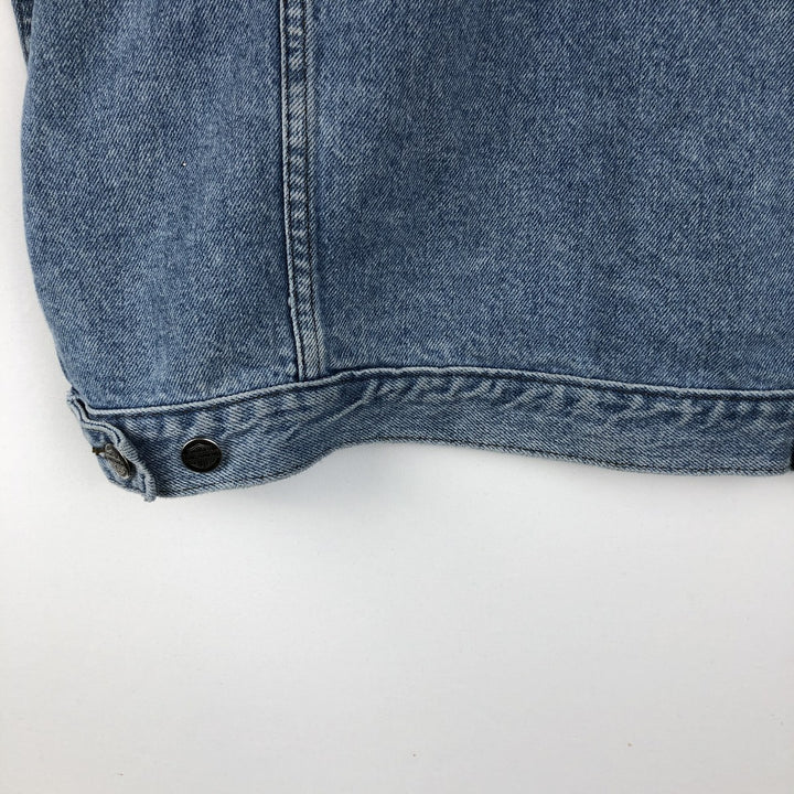 Harley-Davidson denim jacket with back logo, made in Canada, men's size M equivalent. cotton blue type Vintage Second Hand