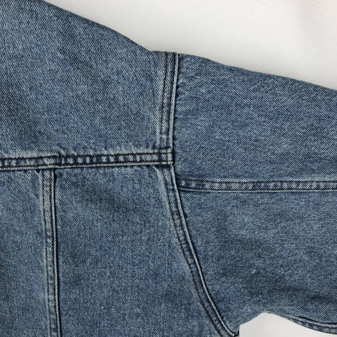 Harley-Davidson denim jacket with back logo, made in Canada, men's size M equivalent. cotton blue type Vintage Second Hand