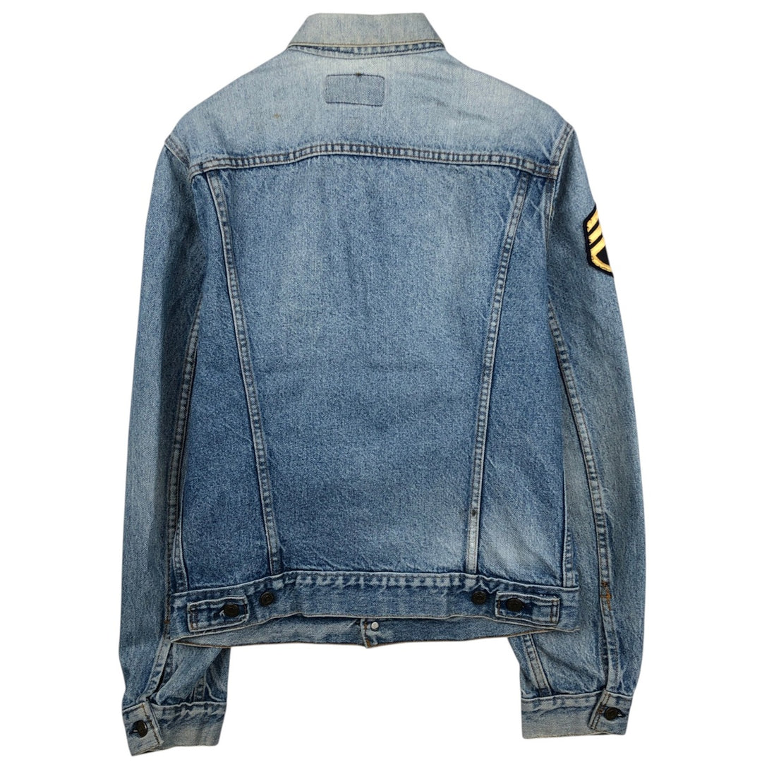 Levi's 71506-0216 Patch Custom Denim Jacket, Made in USA, Men's Size M (Equivalent), Vintage cotton blue type Vintage Second Hand
