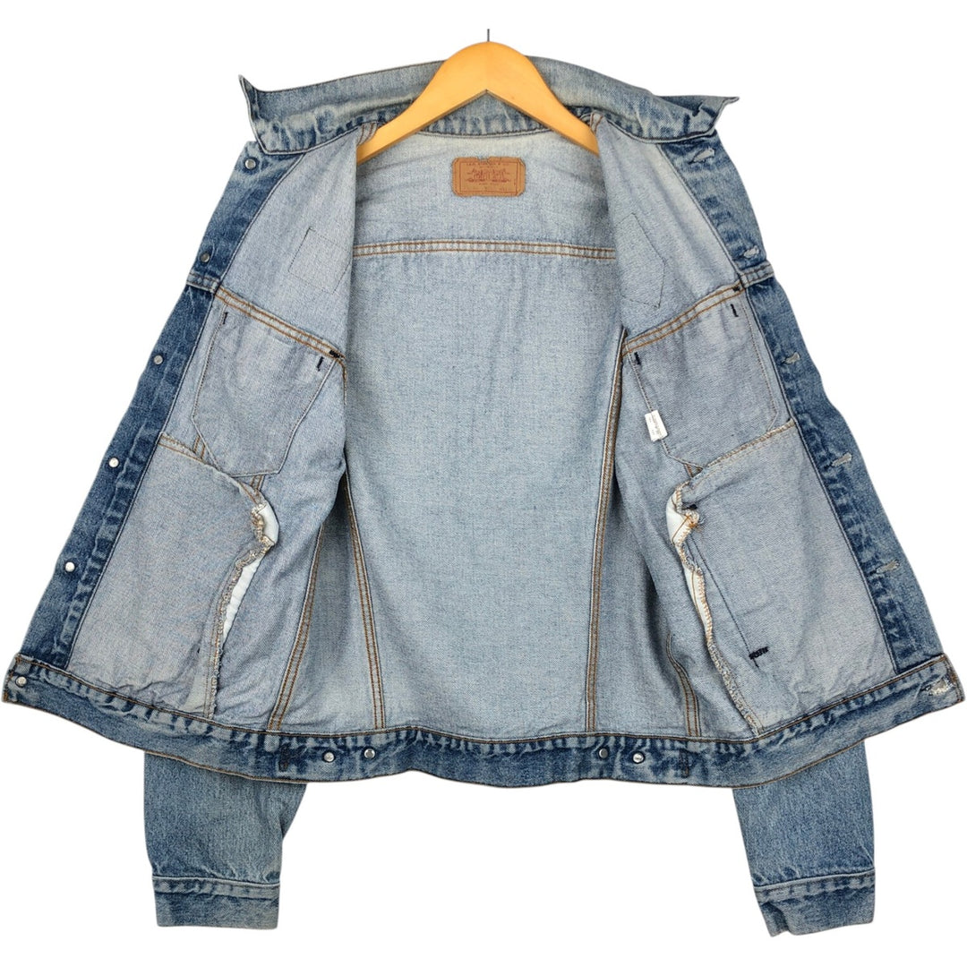 Levi's 71506-0216 Patch Custom Denim Jacket, Made in USA, Men's Size M (Equivalent), Vintage cotton blue type Vintage Second Hand