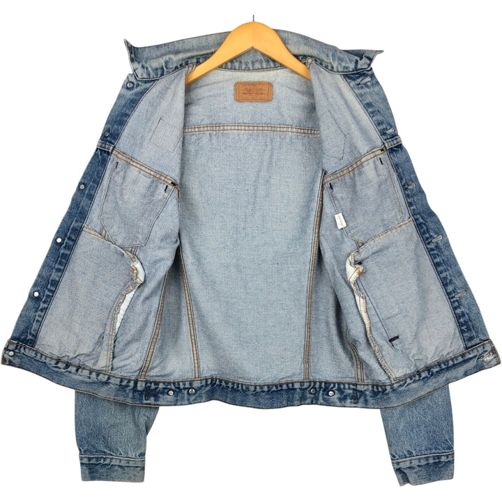 Levi's 71506-0216 Patch Custom Denim Jacket, Made in USA, Men's Size M (Equivalent), Vintage cotton blue type Vintage Second Hand