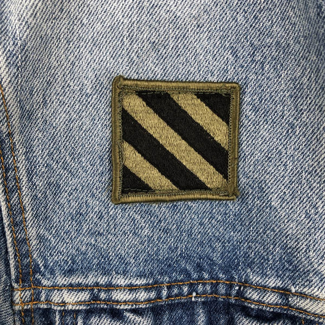 Levi's 71506-0216 Patch Custom Denim Jacket, Made in USA, Men's Size M (Equivalent), Vintage cotton blue type Vintage Second Hand