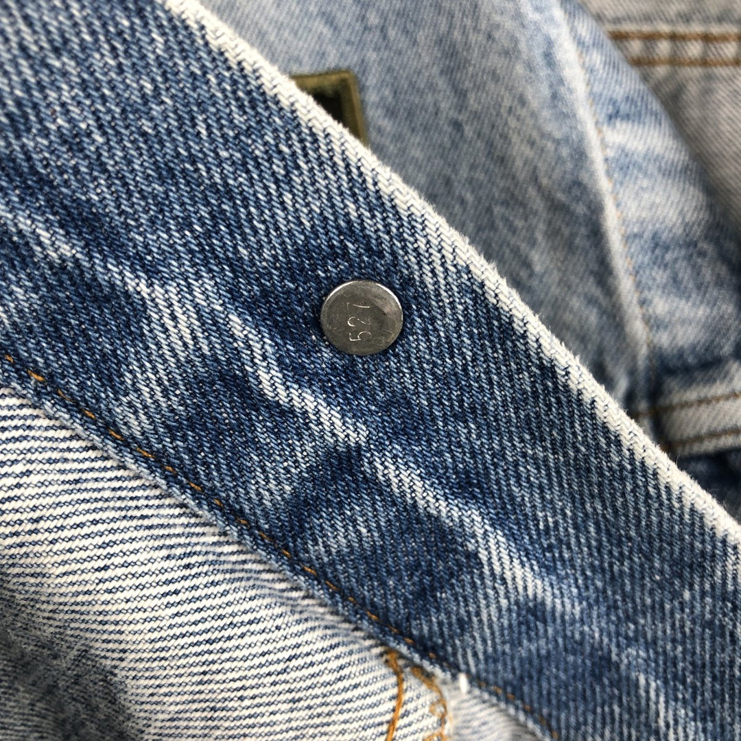 Levi's 71506-0216 Patch Custom Denim Jacket, Made in USA, Men's Size M (Equivalent), Vintage cotton blue type Vintage Second Hand