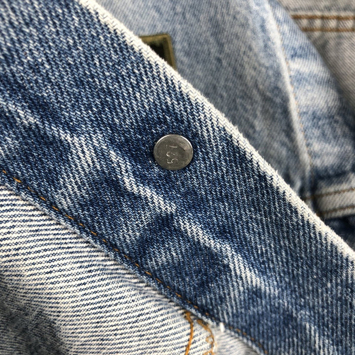Levi's 71506-0216 Patch Custom Denim Jacket, Made in USA, Men's Size M (Equivalent), Vintage cotton blue type Vintage Second Hand