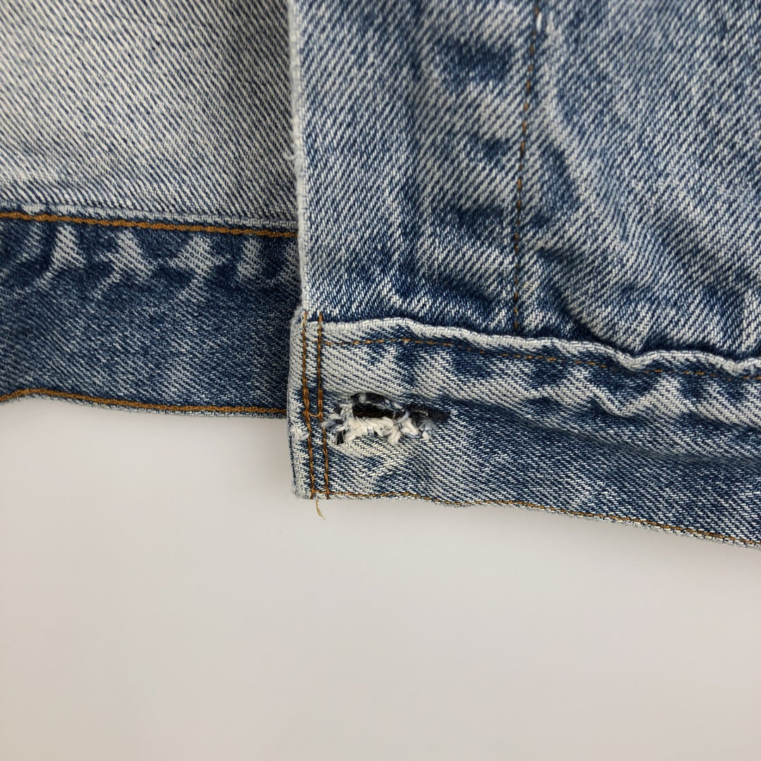 Levi's 71506-0216 Patch Custom Denim Jacket, Made in USA, Men's Size M (Equivalent), Vintage cotton blue type Vintage Second Hand