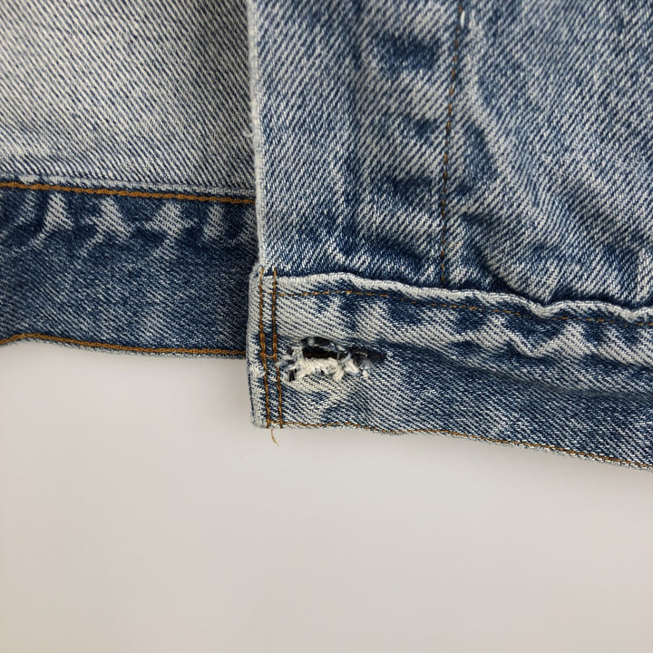 Levi's 71506-0216 Patch Custom Denim Jacket, Made in USA, Men's Size M (Equivalent), Vintage cotton blue type Vintage Second Hand