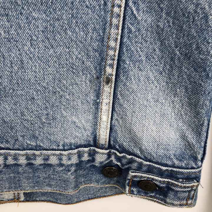 Levi's 71506-0216 Patch Custom Denim Jacket, Made in USA, Men's Size M (Equivalent), Vintage cotton blue type Vintage Second Hand