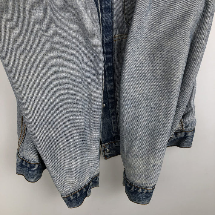 Levi's 71506-0216 Patch Custom Denim Jacket, Made in USA, Men's Size M (Equivalent), Vintage cotton blue type Vintage Second Hand
