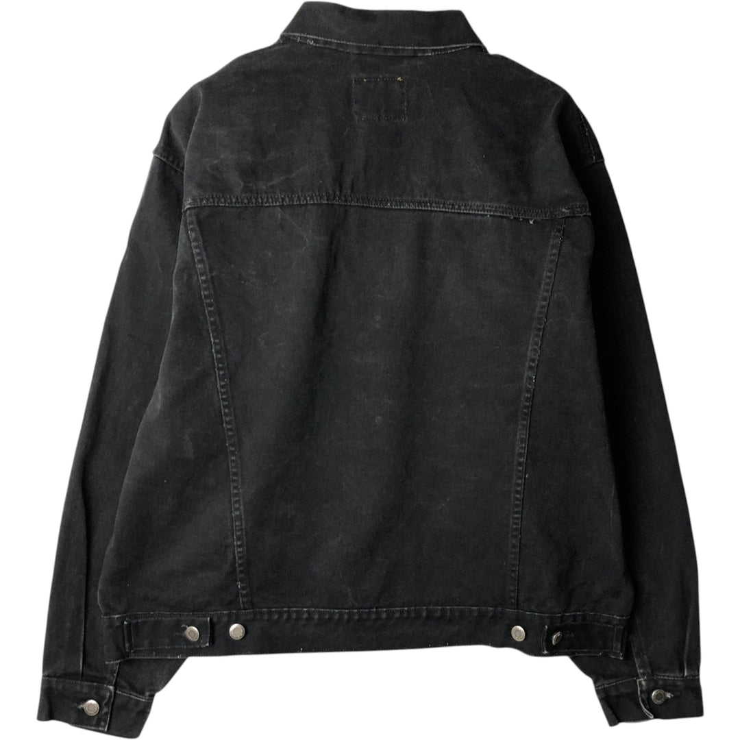 90'S Wrangler HERO Black Denim Jacket, Men's XL (approx.), Vintage cotton black type Vintage Second Hand