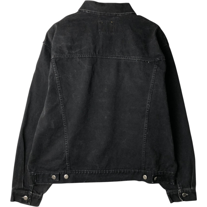 90'S Wrangler HERO Black Denim Jacket, Men's XL (approx.), Vintage cotton black type Vintage Second Hand