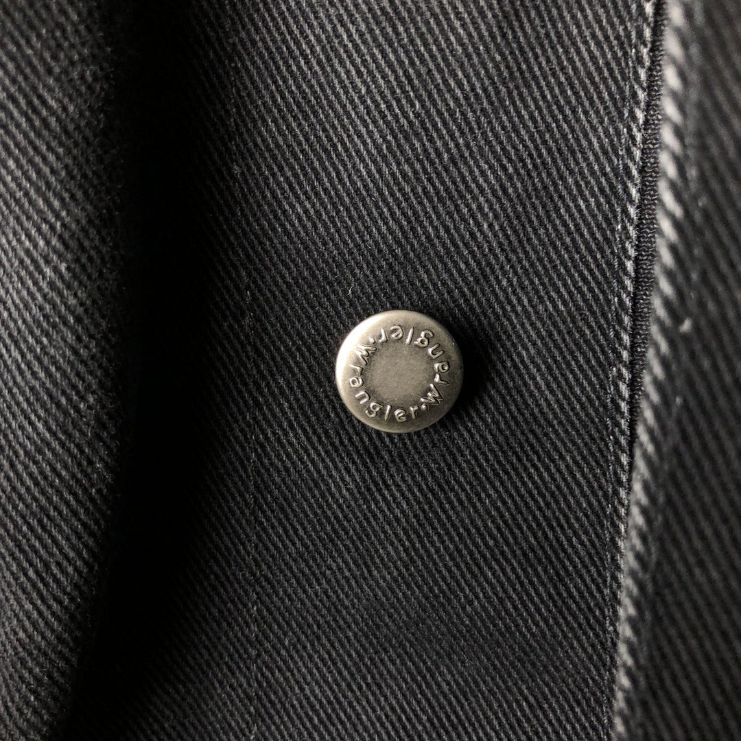 90'S Wrangler HERO Black Denim Jacket, Men's XL (approx.), Vintage cotton black type Vintage Second Hand