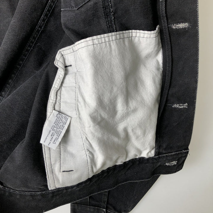 90'S Wrangler HERO Black Denim Jacket, Men's XL (approx.), Vintage cotton black type Vintage Second Hand