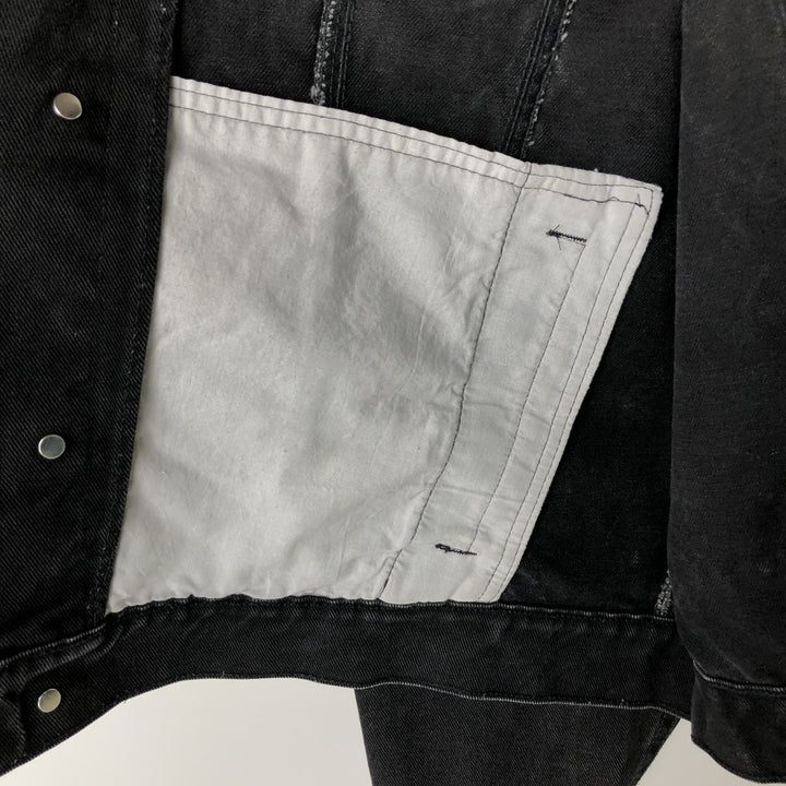 90'S Wrangler HERO Black Denim Jacket, Men's XL (approx.), Vintage cotton black type Vintage Second Hand