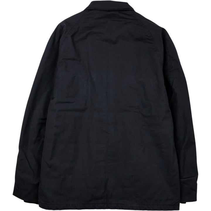 1970'S US Military Issue Utility Jacket, Made in USA, Size 44L (Men's XL equivalent), Vintage polyester navy blue type Vintage Second Hand