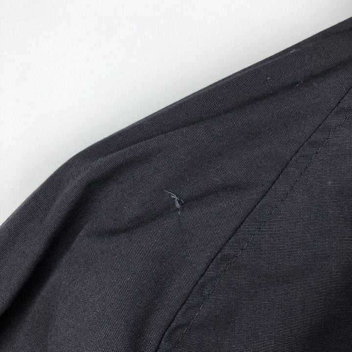 1970'S US Military Issue Utility Jacket, Made in USA, Size 44L (Men's XL equivalent), Vintage polyester navy blue type Vintage Second Hand