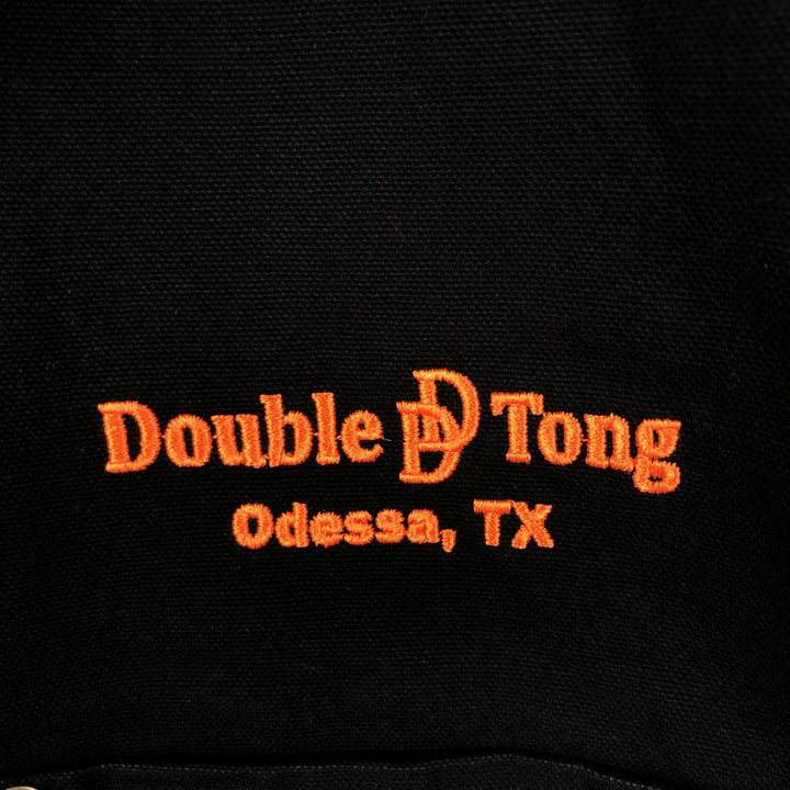 Carhartt Double D Tong Advertising Long-Sleeve Duck Work Shirt, Men's Size L (approx.) cotton black type Vintage Second Hand