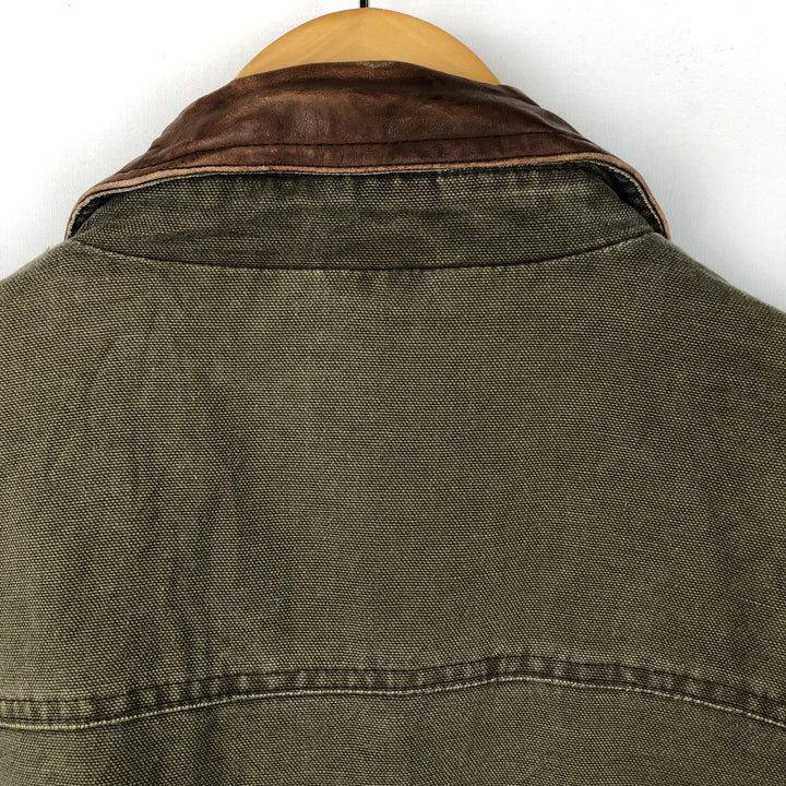 80s-90'S Banana Republic Travel Duck Cotton Blouson, Men's Size S (approx.), Vintage cotton Khaki type Vintage Second Hand