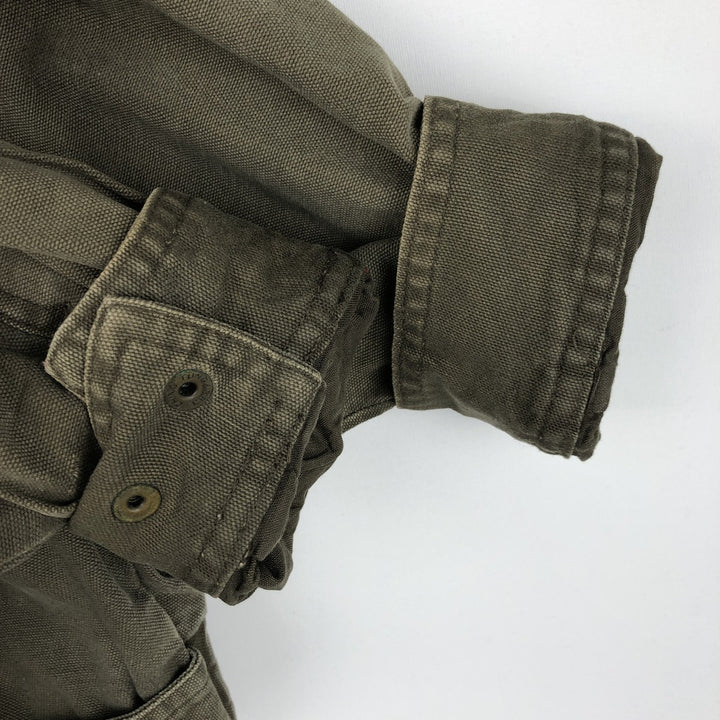 80s-90'S Banana Republic Travel Duck Cotton Blouson, Men's Size S (approx.), Vintage cotton Khaki type Vintage Second Hand