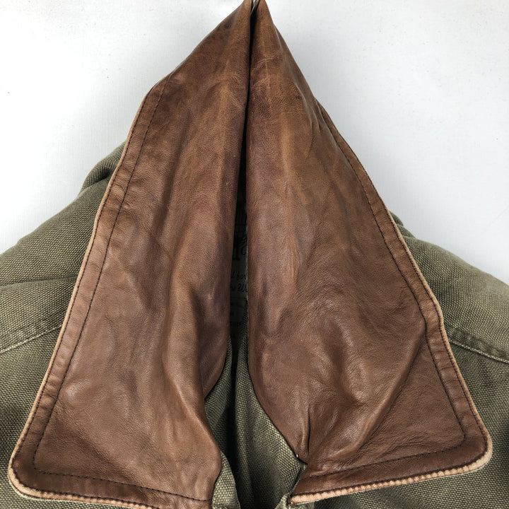 80s-90'S Banana Republic Travel Duck Cotton Blouson, Men's Size S (approx.), Vintage cotton Khaki type Vintage Second Hand