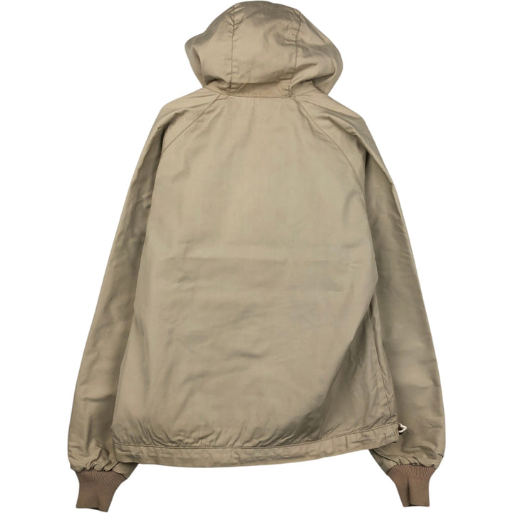 70s-80'S CLASS-5 Reversible Warm-Up Pullover Anorak Parka, Made in USA, Men's XL Equivalent, Vintage unclear Beige type Vintage Second Hand