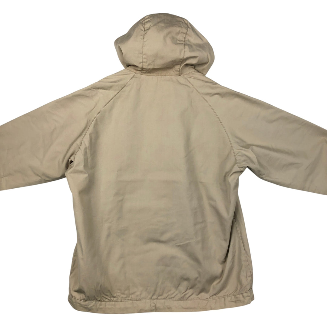 70s-80'S CLASS-5 Reversible Warm-Up Pullover Anorak Parka, Made in USA, Men's XL Equivalent, Vintage unclear Beige type Vintage Second Hand