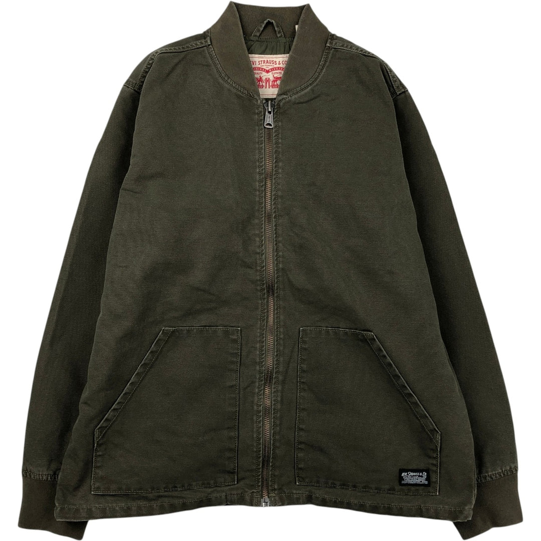 Levi's Duck Cotton Jacket, Men's Size L (approx.) cotton Khaki type Vintage Second Hand