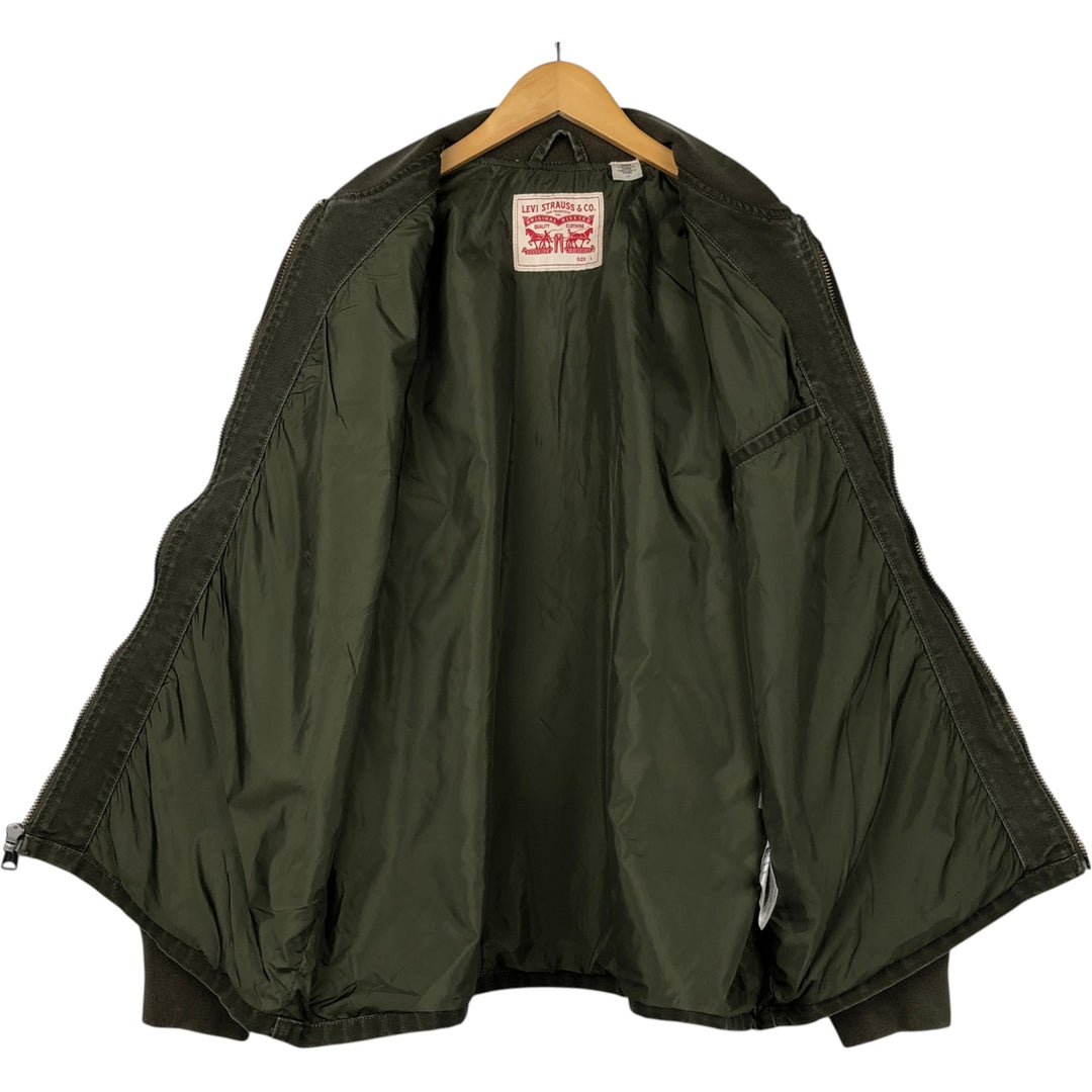 Levi's Duck Cotton Jacket, Men's Size L (approx.) cotton Khaki type Vintage Second Hand