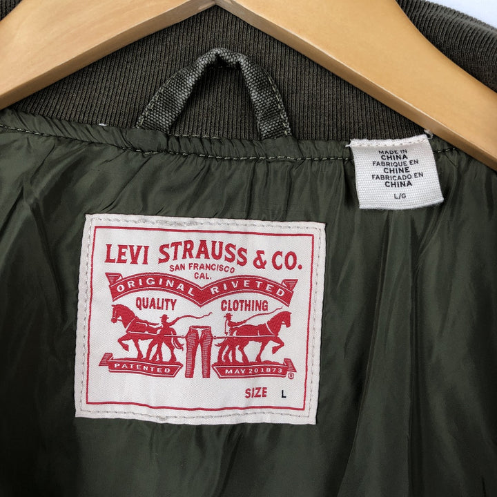 Levi's Duck Cotton Jacket, Men's Size L (approx.) cotton Khaki type Vintage Second Hand